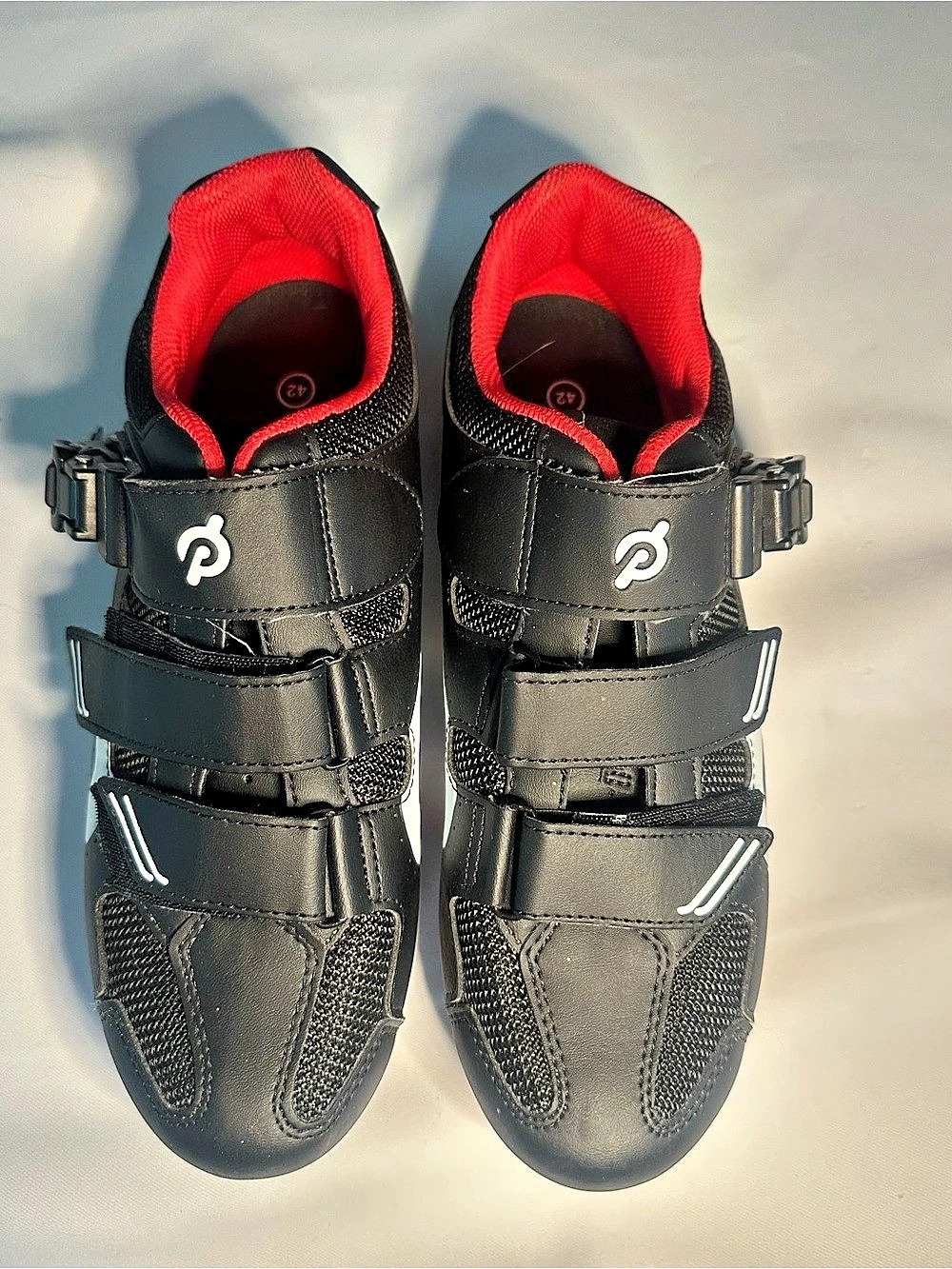 Peloton Original Indoor Cycling Shoes Black & Red US 42